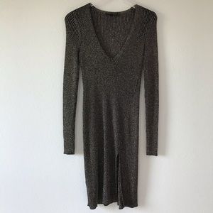 BCBG MaxAzria “macki” ribbed knit sweater dress
